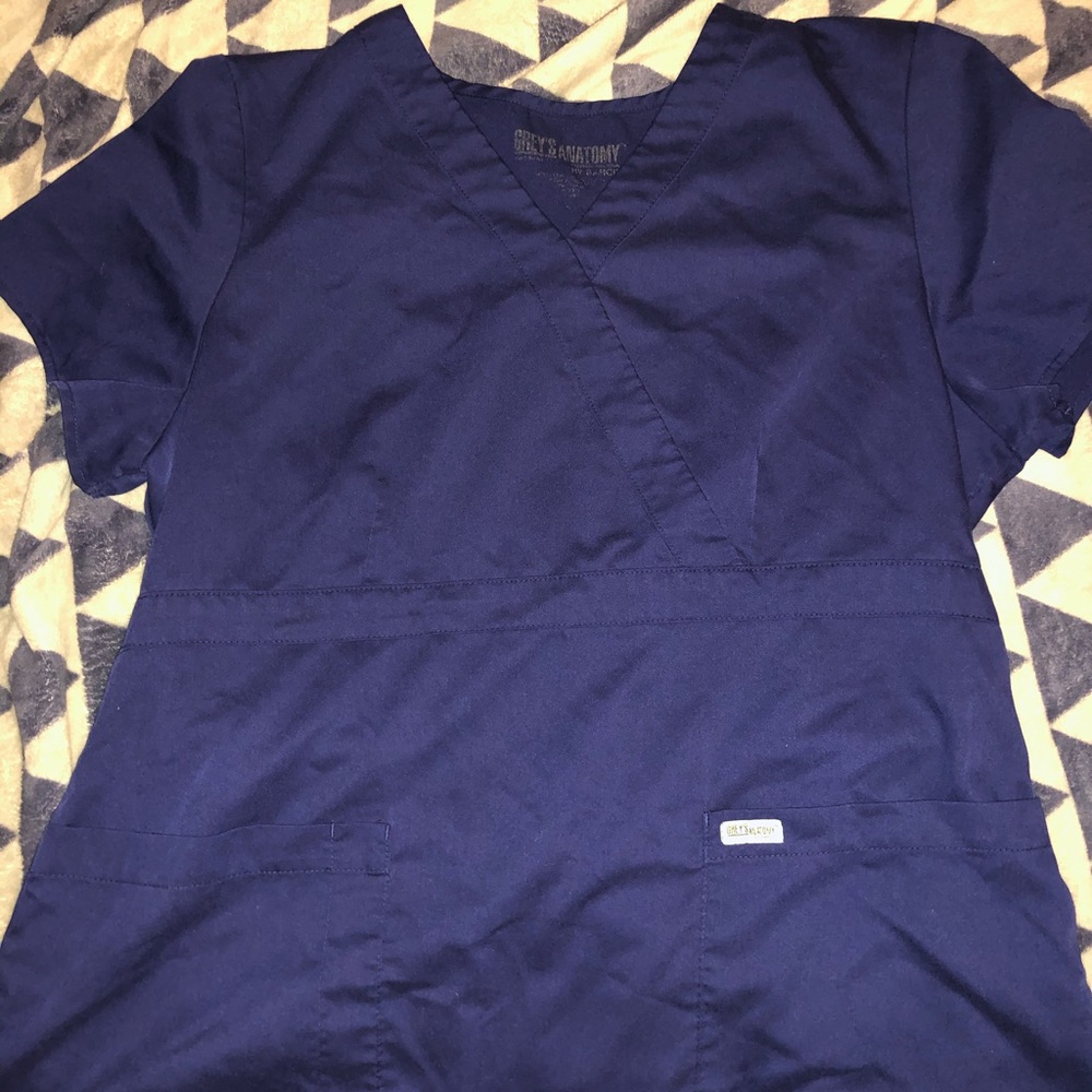 5 pcs Greys Anatomy XL scrub sets blue & black